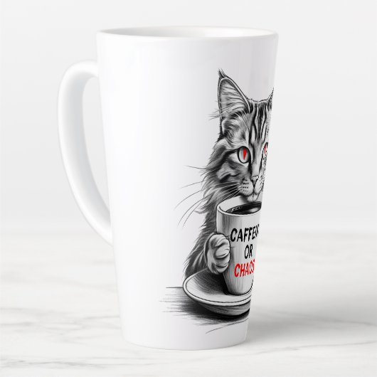 Coffein oder Chaos Caffee Lover Tasse (Linke Ecke)