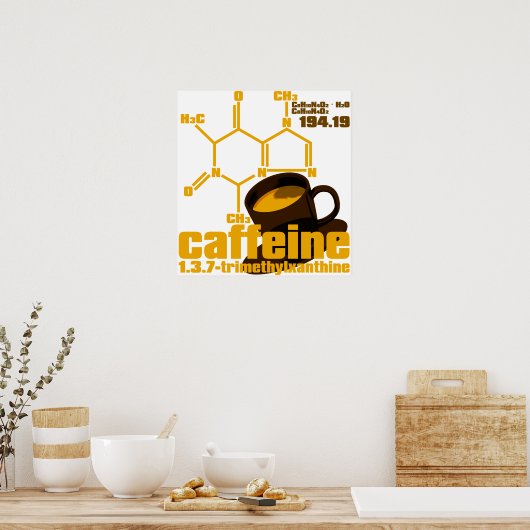 Coffein Poster (Küche)