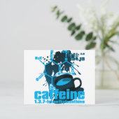 Coffein Postkarte (Stehend Vorderseite)