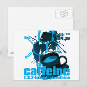 Coffein Postkarte (Vorne/Hinten)
