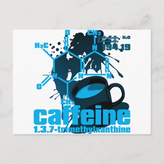 Coffein Postkarte (Vorderseite)