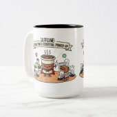 Coffein Power Tasse hoch - Funny Adulding Coffee C (Vorderseite Links)