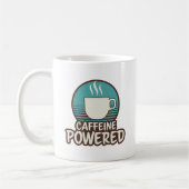 Coffein Powered Retro Tasse (Links)