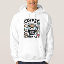 Coffein Powered Teacher Funny Teacher's Day Hoodie