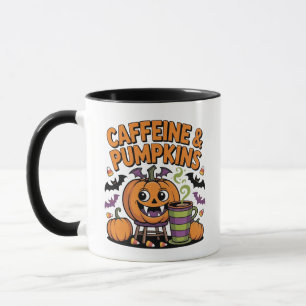Coffein & Pumpkins - Halloween-Design-Tasse Tasse