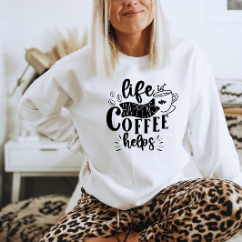 Coffein Shirt Kaffee Sweatshirt Coffee Vibes