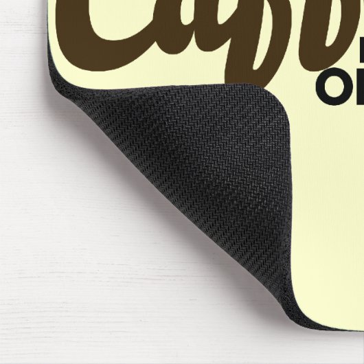 Coffein-Spaß Mousepad (Ecke)