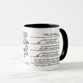 Coffein-Spiegel Kaffeeaddict-Tasse - Verlassen han Tasse (VorderseiteRechts)