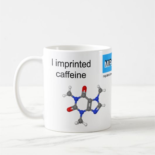 Coffein-Tasse Kaffeetasse (Links)