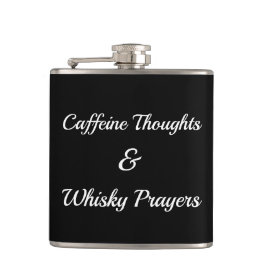 Coffein Thoughts & Whisky Prayers Stress Relief Flachmann