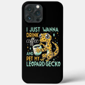 Coffein-Unternehmen: Leopard Gecko Coffee Bliss Case-Mate iPhone Hülle (Rückseite)