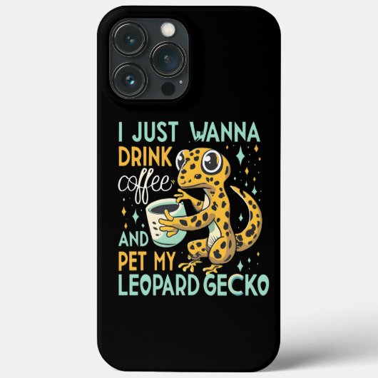 Coffein-Unternehmen: Leopard Gecko Coffee Bliss Case-Mate iPhone Hülle (Rückseite)