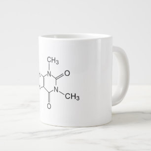 Coffeinchemikalische Formel Kaffeechemikalie Jumbo-Tasse