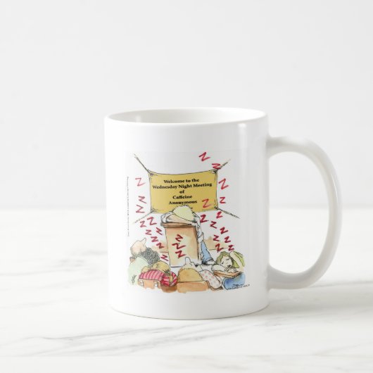 Coffeine Anonymous Funny Cards T-Shirts Tasse und (Rechts)