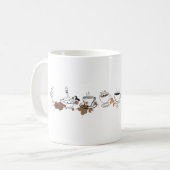 Coffeine Chaos - Coffee Cup & Stain Lover Design Kaffeetasse (Vorderseite Links)