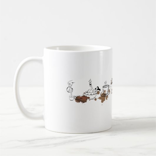 Coffeine Chaos - Coffee Cup & Stain Lover Design Kaffeetasse (Links)