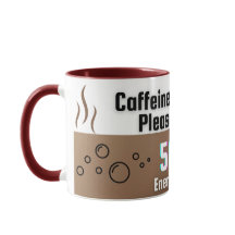 Coffeine-Ladung... Bitte warten - Funny Coffee Tas