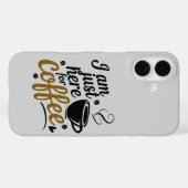 Coffeine Lovers - Edgy Typografy iPhone 16 Case-Mate iPhone Hülle (Rückseite (Horizontal))