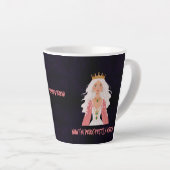 Coffeine Queen Latte Tasse (Rechte Ecke)