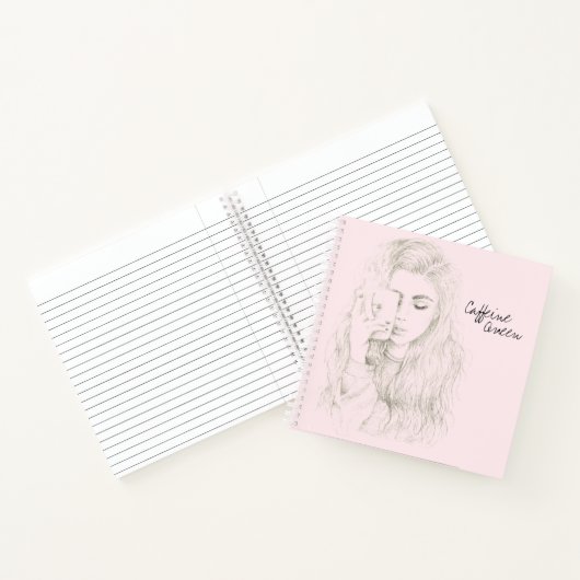 Coffeine Queen-Notebook Notizblock (Innenseite)