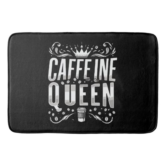 Coffeinkönigin Badematte (Vorderseite)