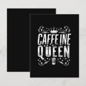 Coffeinkönigin Begleitkarte (Vorne/Hinten)