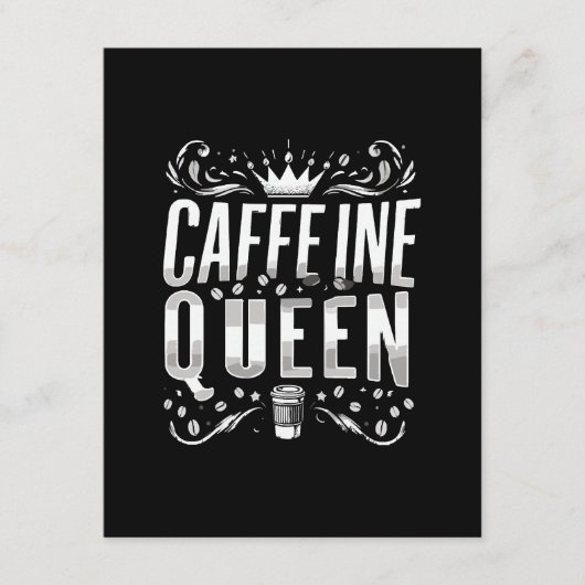 Coffeinkönigin Begleitkarte (Vorderseite)