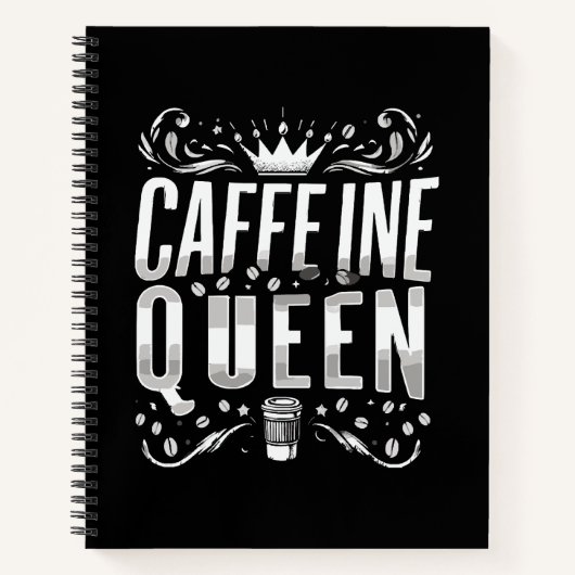 Coffeinkönigin Notizblock (Vorderseite)