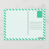 Coffeinmolekül Postkarte (Rückseite)