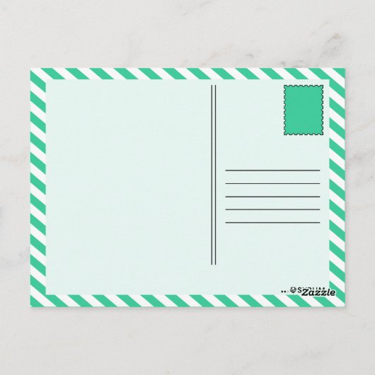 Coffeinmolekül Postkarte (Rückseite)