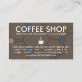 Coffeinmolekül Treuekarte (Rückseite)