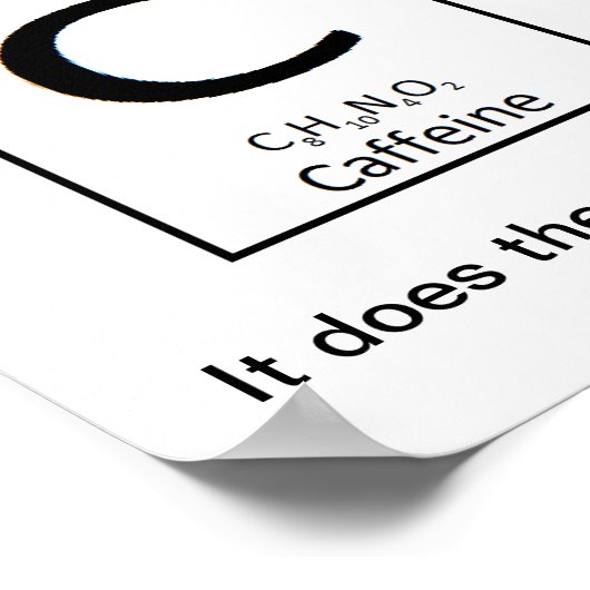 Coffeinposter Poster (Ecke)