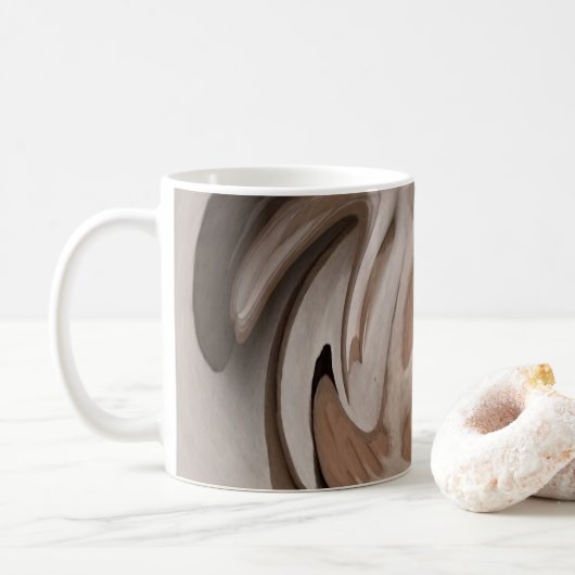 "Coffelicious" in den Schatten des Brauns und des Kaffeetasse (Mit Donut)