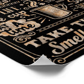 Coffeology - Funny Inspiration Coffee Lovers Qu Poster (Ecke)