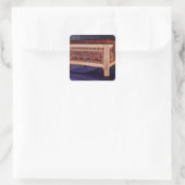 Coffer aus dem Grab von Tutankhamun Quadratischer Aufkleber (Tasche)