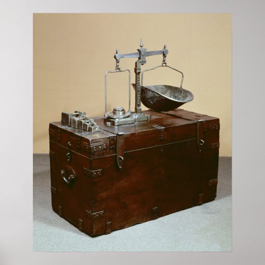 Coffer und Waage Poster (Vorne)