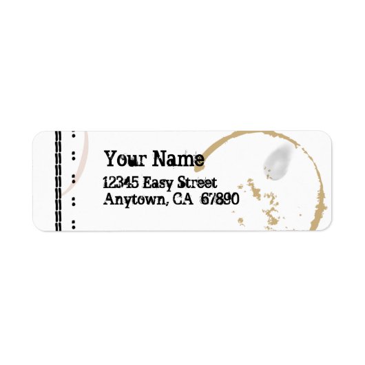 Coffestain-Label für Schreibmaschinen (Vorne)