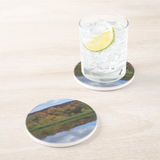 Coffey Lake at Beech Mountain, NC Getränkeuntersetzer (Seite)