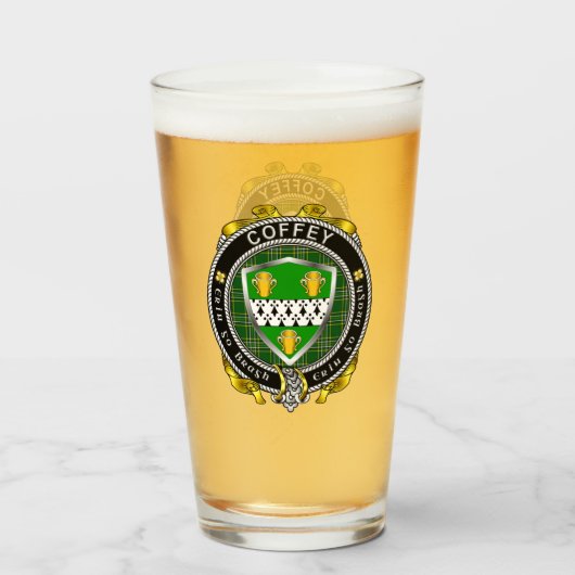 Coffey/O'Coffey Irish Beer Glass Glas (Vorne (Gefüllt))