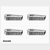 Coffin-Aufkleber Rechteckiger Aufkleber (Blatt)