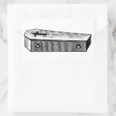 Coffin-Aufkleber Rechteckiger Aufkleber (Tasche)