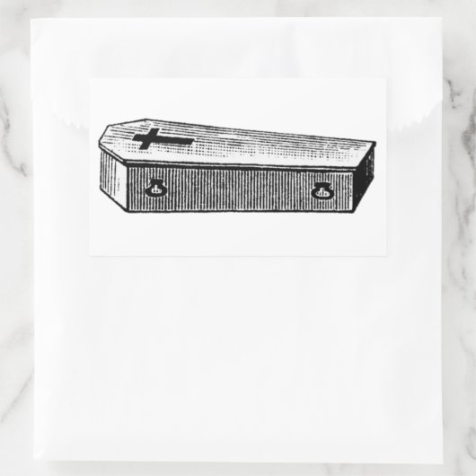 Coffin-Aufkleber Rechteckiger Aufkleber (Tasche)