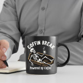 Coffin Break Skeleton Kaffee Tasse