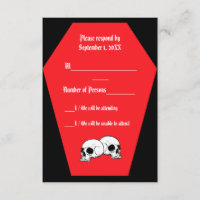 Coffin Ebony III (Ruby) RSVP-Karte - LND