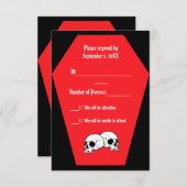 Coffin Ebony III (Ruby) RSVP-Karte - LND RSVP Karte (Vorne/Hinten)