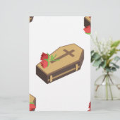 Coffin Emojis Briefpapier (Stehend Vorderseite)