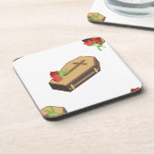 Coffin Emojis Getränkeuntersetzer (Linke Seite)