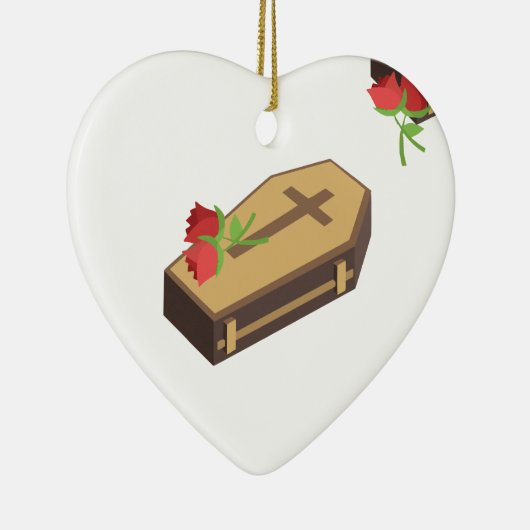Coffin Emojis Keramik Ornament (Rechts)