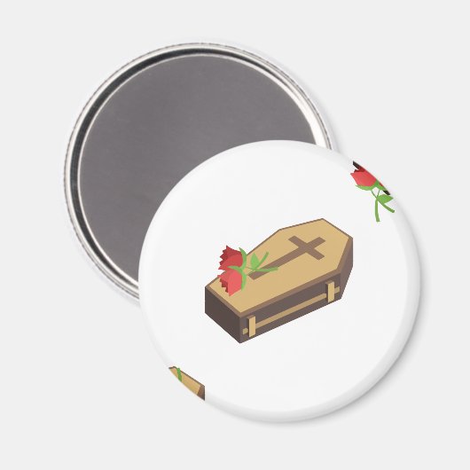coffin emojis magnet (Vorderseite/Rückseite)