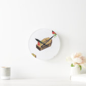 Coffin Emojis Runde Wanduhr (Zuhause)